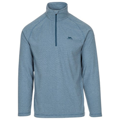 Coastal Blue-Navy - Front - Trespass Mens Keynote Anti Pilling 1-4 Zip Fleece Top
