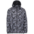 Front - Trespass Qikpac Printed Packaway Waterproof Jacket