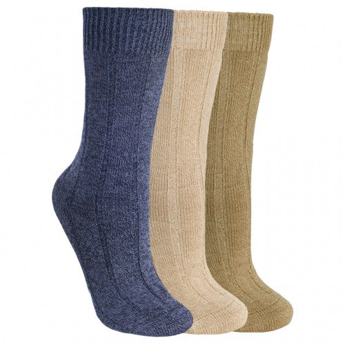 Front - Trespass Adults Unisex Intense Walking Socks (3 Pairs)
