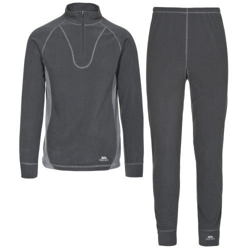 Front - Trespass Unisex Thriller Thermal Top And Bottom Set