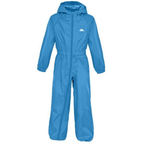 Front - Trespass Childrens/Kids Button Waterproof Rain Suit