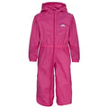 Front - Trespass Babies Button Waterproof Rain Suit