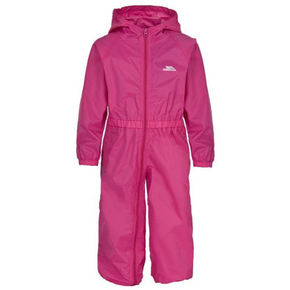 Front - Trespass Babies Button Waterproof Rain Suit