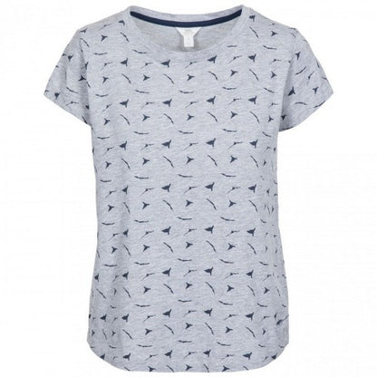 Front - Trespass Womens Carolyn Short Sleeved Patterned T Shirt