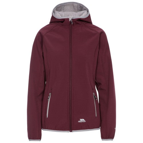 Front - Trespass Womens Emery Softshell Fleece