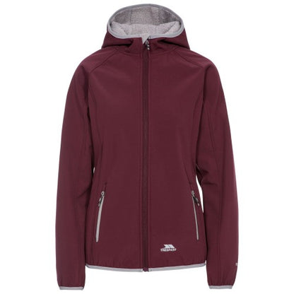 Front - Trespass Womens Emery Softshell Fleece