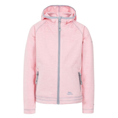 Front - Trespass Girls Goodness Airtrap Fleece Hoodie
