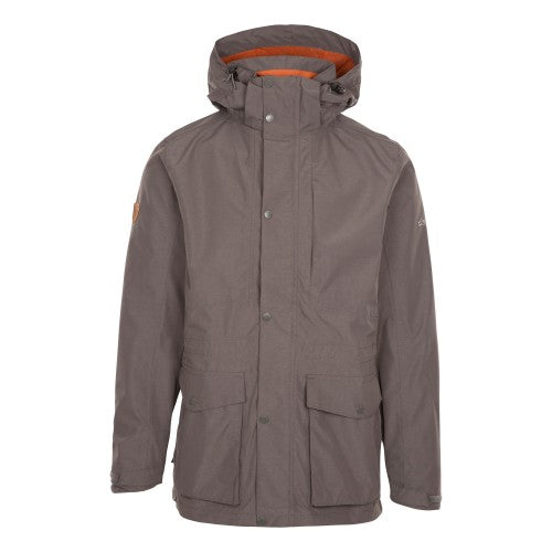 Front - Trespass Mens Sandy Waterproof Jacket