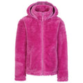 Front - Trespass Girls Violetta Fluffy Fleece Jacket