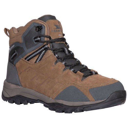 Front - Trespass Mens Caelan Suede Walking Boots