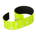 Front - Trespass Snapper Hi Visibility Reflective Wrist Wraps (Pack Of 2)