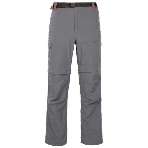 Front - Trespass Mens Rynne B Mosquito Repellent Cargo Trousers