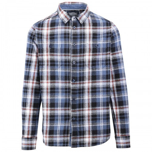 Front - Trespass Mens Zalah Checked Flannel Shirt