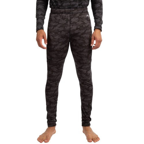Front - Trespass Mens Derren Camo Base Layer Bottoms