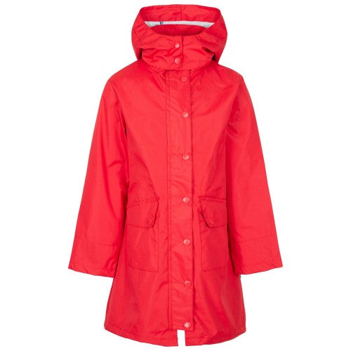 Front - Trespass Girls Drizzling Waterproof Jacket