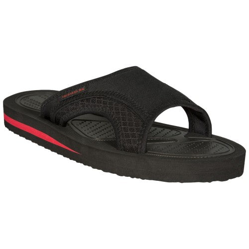 Front - Trespass Mens Garo Contrast Flip Flops