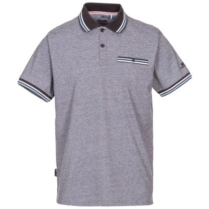 Front - Trespass Mens Kaberbridge Marl Polo Shirt