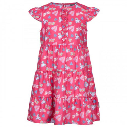 Front - Trespass Girls Subtle Butterflies Casual Dress