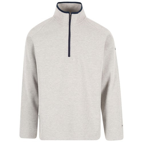 Front - Trespass Mens Waffleton Half Zip Fleece Jacket