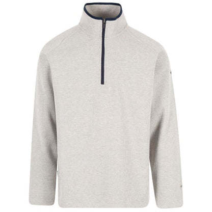 Front - Trespass Mens Waffleton Half Zip Fleece Jacket