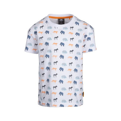 Front - Trespass Childrens/Kids Safary Printed T-Shirt