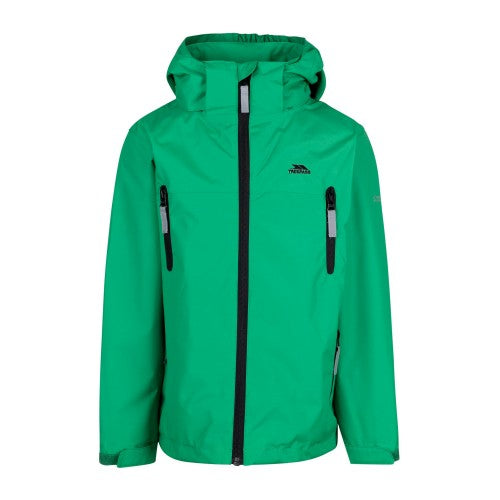 Front - Trespass Boys Spoken TP50 Waterproof Jacket
