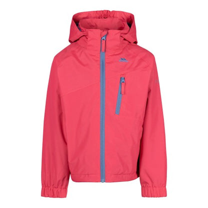 Front - Trespass Girls Flexie TP50 Waterproof Jacket