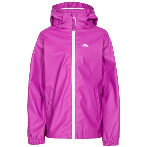 Front - Trespass Girls Alessia Waterproof Jacket