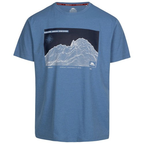 Front - Trespass Mens Sirgis Mountain TP75 T-Shirt