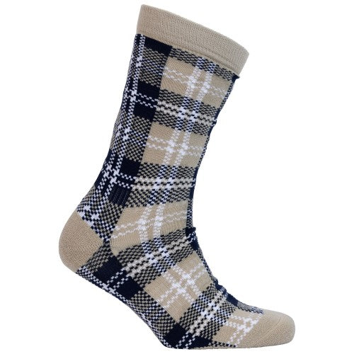 Front - Trespass Unisex Adult Fergus Checked Socks