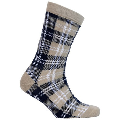 Front - Trespass Unisex Adult Fergus Checked Socks