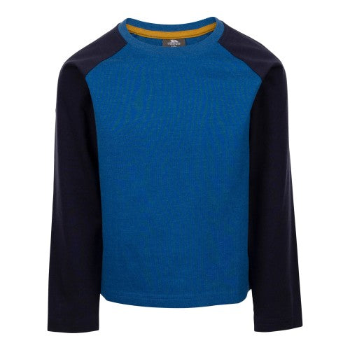 Front - Trespass Boys Colley Long-Sleeved T-Shirt