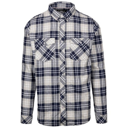 Front - Trespass Mens Dawlish Checked Shirt