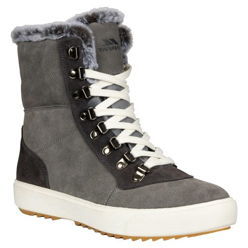 Front - Trespass Womens/Ladies Korinna Suede Lace Up Snow Boots