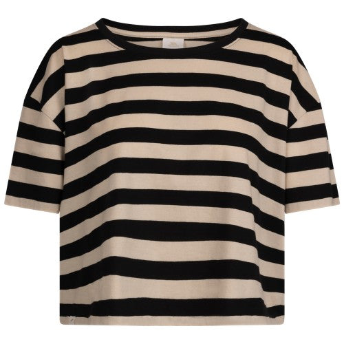 Front - Trespass Womens/Ladies Donna Striped Boxy T-Shirt