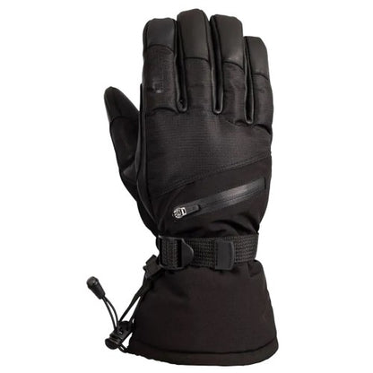 Front - Trespass Unisex Adult Edonia DLX Leather Ski Gloves