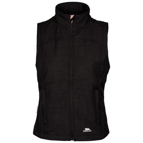 Front - Trespass Womens/Ladies Mereb TP50 Softshell Lightweight Gilet