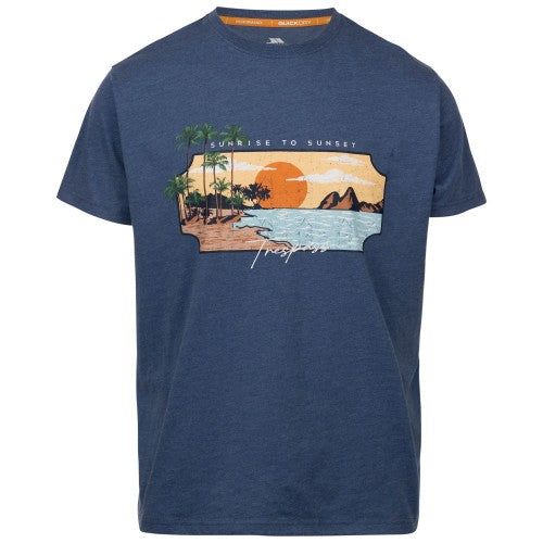 Front - Trespass Mens Pendla Printed T-Shirt