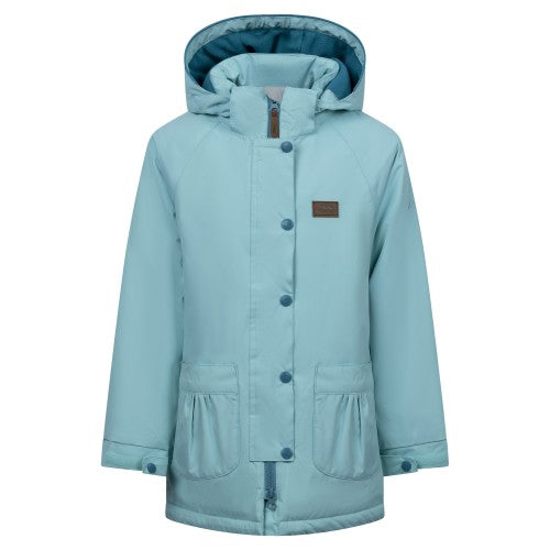 Front - Trespass Girls Roselettie Raincoat