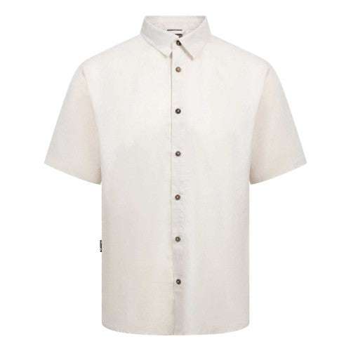 Front - Trespass Mens Suntan Short-Sleeved Shirt