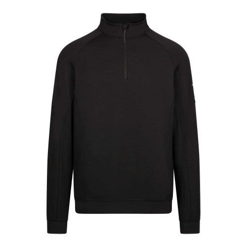Front - Trespass Mens Zakery Half Zip Sweatshirt