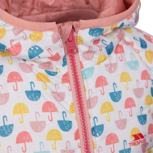 Front - Trespass Childrens/Kids Dessie Reversible Padded Jacket