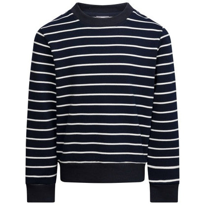 Front - Trespass Boys Broadleaf Contrast Striped Long-Sleeved Top