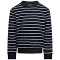 Front - Trespass Boys Broadleaf Contrast Striped Long-Sleeved Top