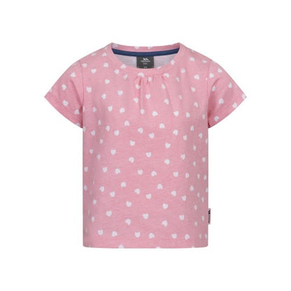 Front - Trespass Girls Hira Hearts T-Shirt