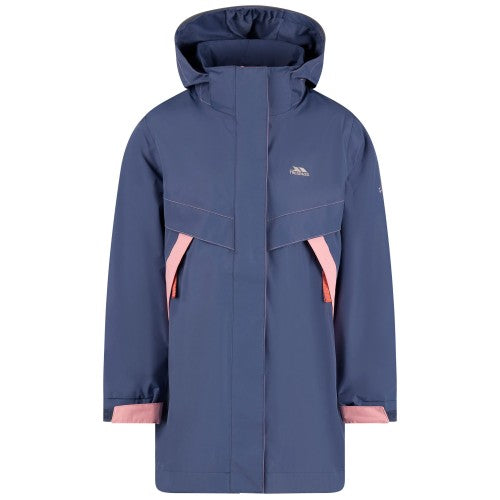 Front - Trespass Girls Bronia Waterproof Jacket