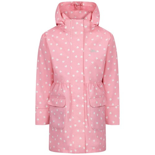 Front - Trespass Girls Hester Waterproof Jacket