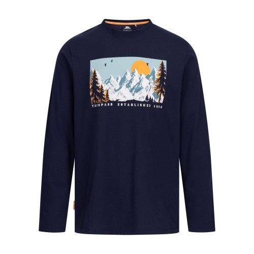 Front - Trespass Mens Edwardo Long-Sleeved T-Shirt