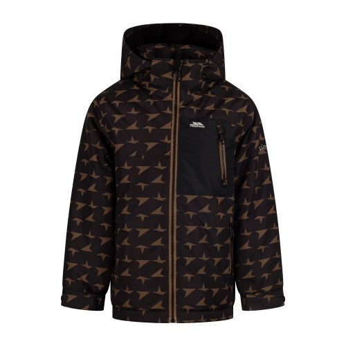 Front - Trespass Boys Belbay All-Over Print Jacket