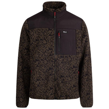 Front - Trespass Mens Gordon Camo DLX Fleece Jacket